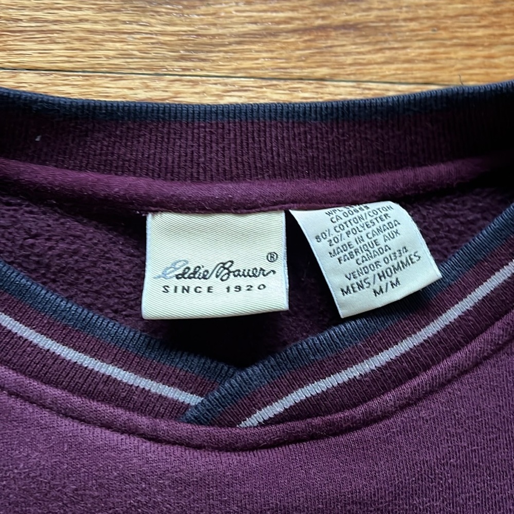Vintage Eddie Bauer Sweatshirt / Medium / Purple - Picture 2 of 9